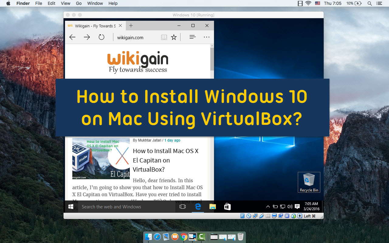 installing operating system on virtualbox for mac
